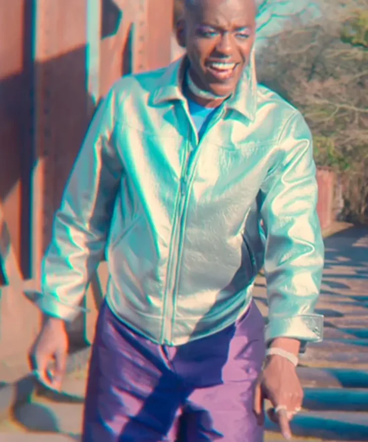 Eric-Effiong-Silver-Leather-Jacket