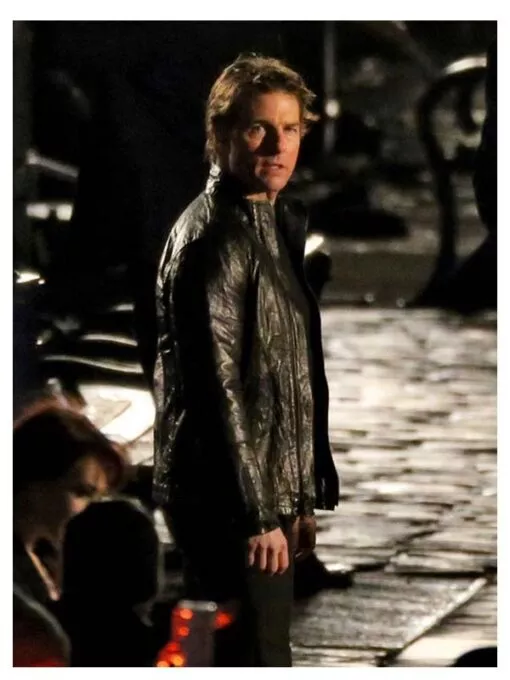 Ethan Hunt Mission Impossible 05 Black Leather Jacket