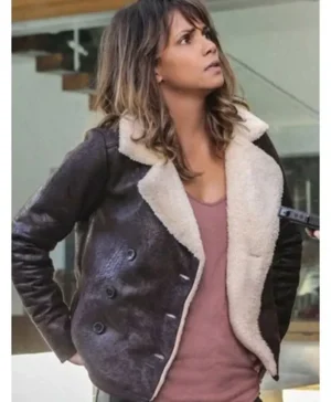 Extant Molly Woods Double Breasted Shearling Brown Jacket
