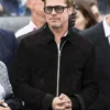 F1 2025 Brad Pitt Black Suede Leather Jacket