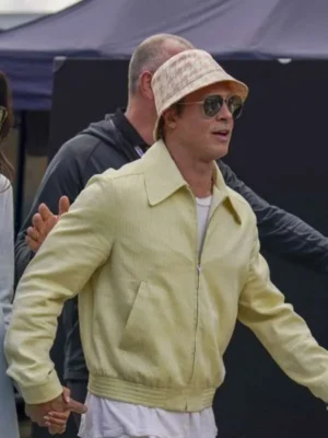 F1 2025 Brad Pitt Yellow Cotton Jacket 1