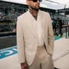 F1 Grand Prix Zayn Malik Beige Suit