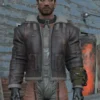 Fallout 04 Armor Bomber Brown Leather Jacket
