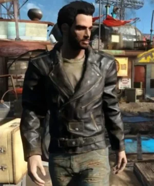 Fallout 4 Atom Cats Leather Gaming Black Jacket