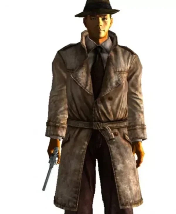 Fallout 4 Mysterious Stranger Long Brown Trench Coat