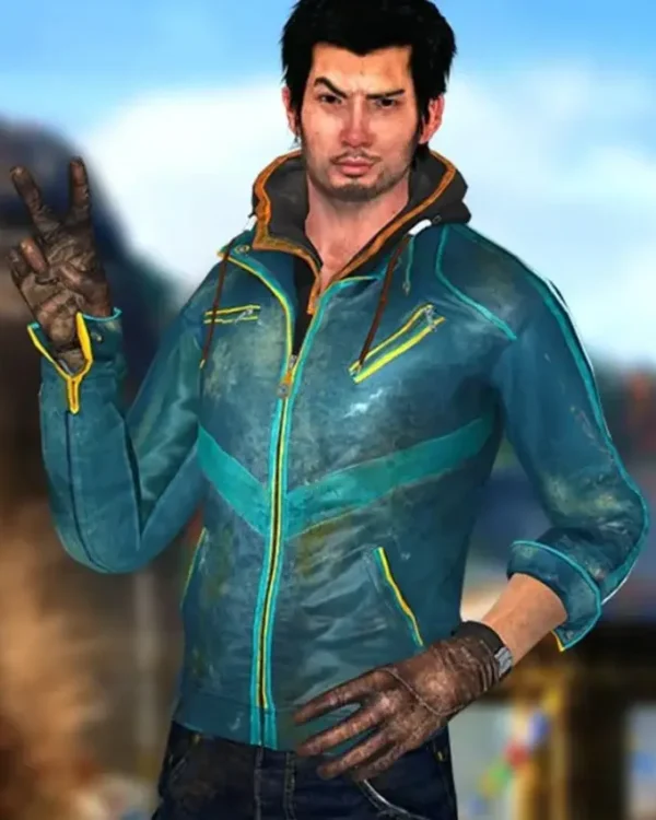 Far Cry 4 Ajay Ghale Blue Leather Jacket