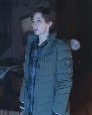Fargo Carrie Coon Black Puffer Hooded Parka