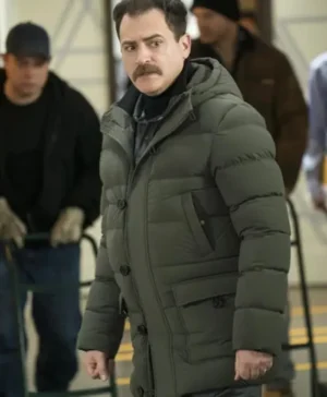Fargo Michael Stuhlbarg Black Hooded Parachute Puffer Jacket