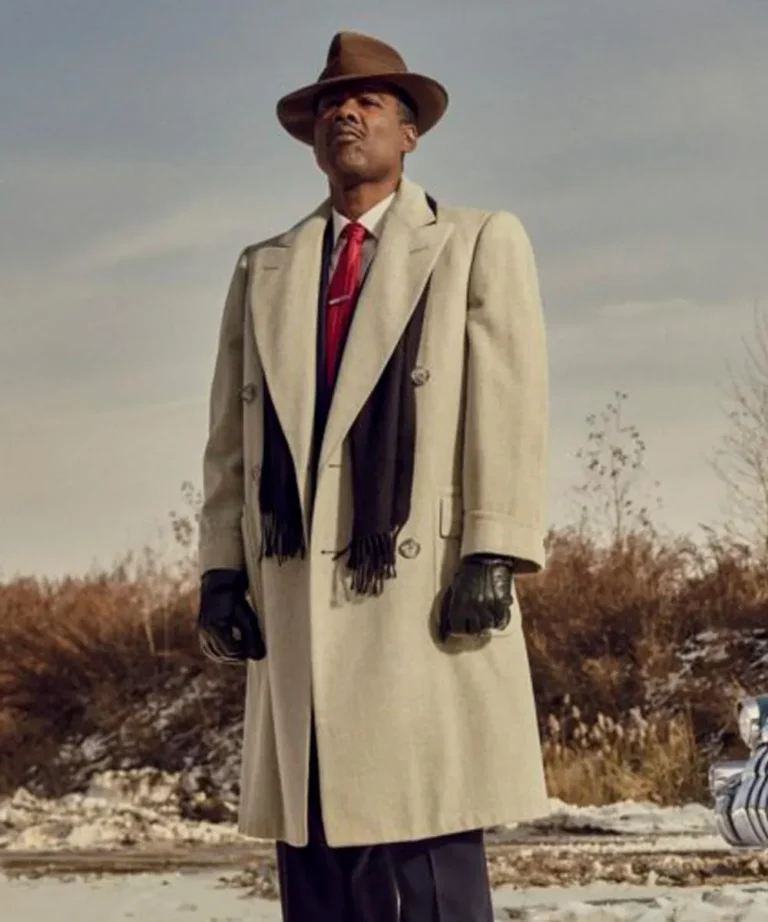 Fargo S04 Chris Rock Double-Breasted White Trench Coat
