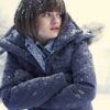 Fargo S04 Joey King Blue Fur Collar Cotton Jacket