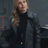 Fast X 2023 Brie Larson Black Leather Coat