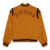 Fathers Day 2023 John Legend Orange Varsity Jacket back look