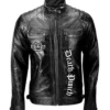 Five Finger Black Leather Jacket
