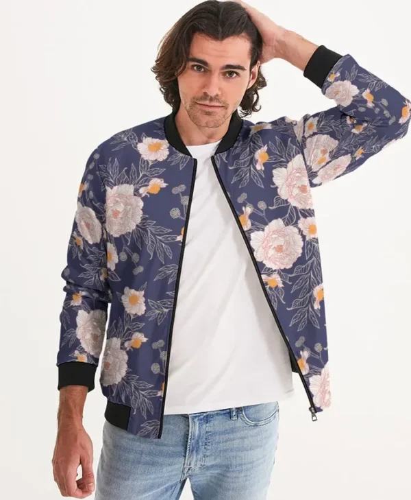 Floral Men Bomber Jacket