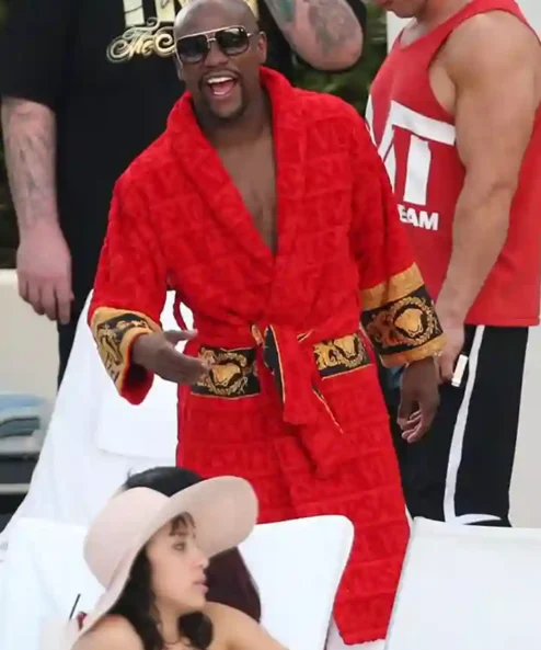 Floyd Mayweather Red Versace Robe