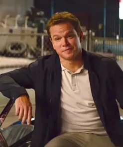 Ford v Ferrari Matt Damon Black Cotton Jacket