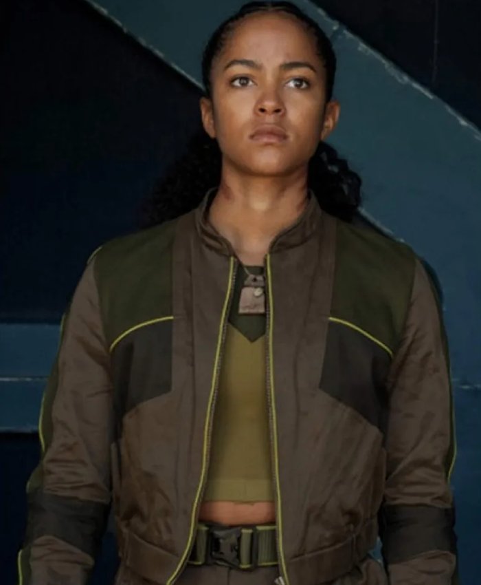 Gaal Dornick Foundation Season 2 Lou Llobell Green Bomber Jacket