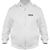 Stylish Franklin Saint white bomber jacket for fans of the Snowfall character