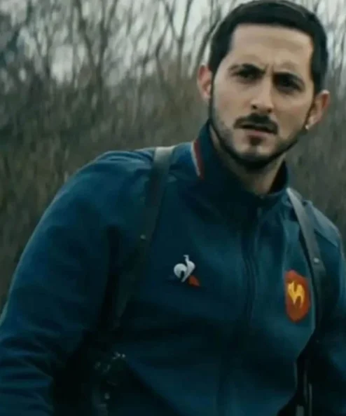 Frenchie The Boys Blue Cotton Bomber Jacket