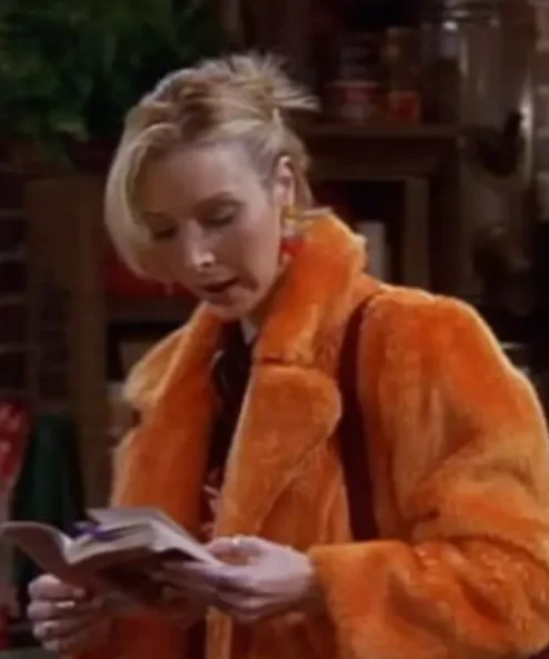 Friends S05 Lisa Kudrow Faux Fur Long Coat