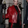 Furiosa A Mad Max Saga Premiere Anya Taylor-Joy Red Leather Jacket