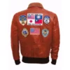 G 1 Far East Cruise Top Gun 63 4 Rust Bomber Leather Jacket