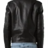G Eazy Biker Black Real Faux Leather Jacket Bsck