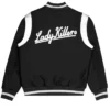 G Eazy Black Varsity White Wool Jacket Back
