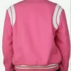 G Eazy Eyewear Pink Bomber Varsity Jacket Back