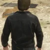 GTA 5 Michael Townley Black Leather Jacket back look