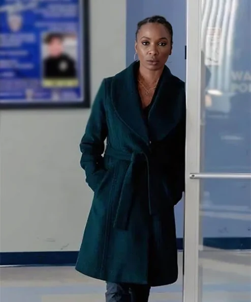 Gabi Mosely TV Series Found Green Trench Coat