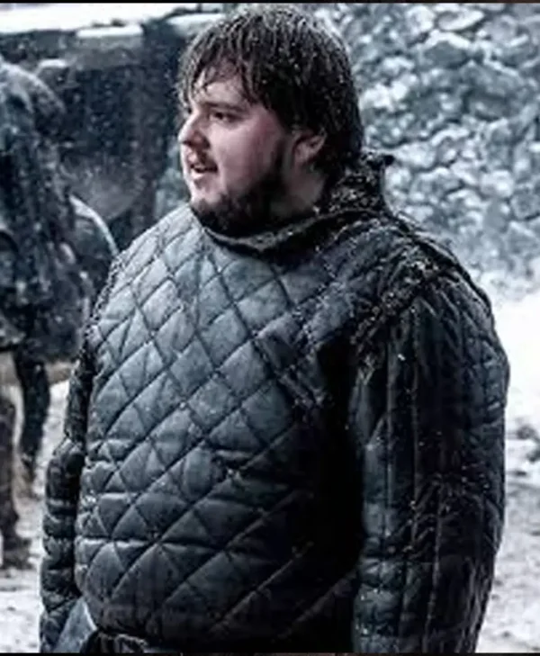 Game of Thrones Samwell Tarly Quilted Leather Coat