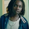 Ganglands Tracy Gotoas Satin Blue Bomber Jacket