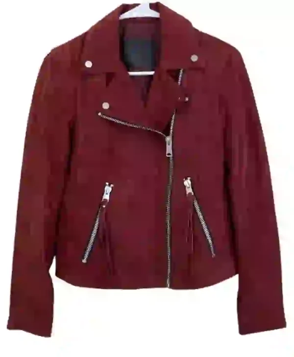General Hospital Brook Lynn Quartermaine Red Moto Jacket