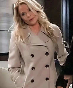 General Hospital Sandra Dee Robinson Grey Wool Peacoat