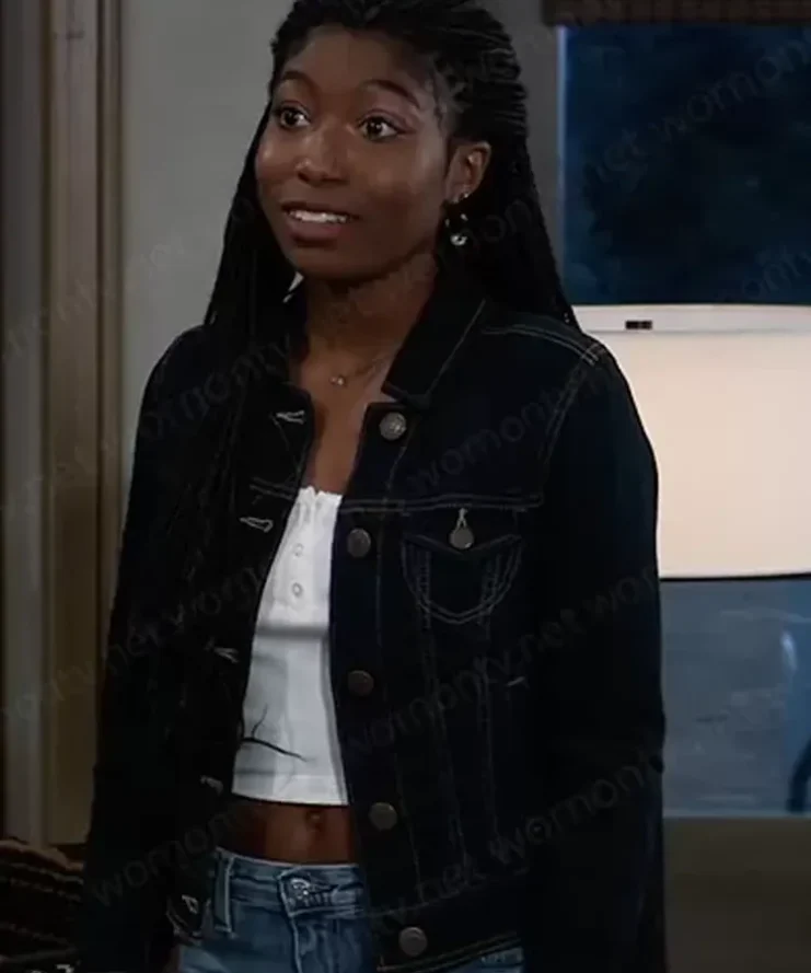 General Hospital Tabyana Ali Black Denim Jacket