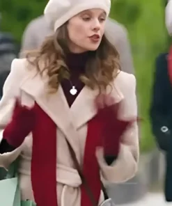 Georgia Bright Christmas in Notting Hill Coat