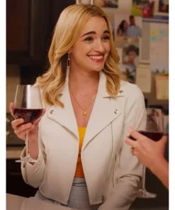 Ginny And Georgia Miller White Leather Jacket