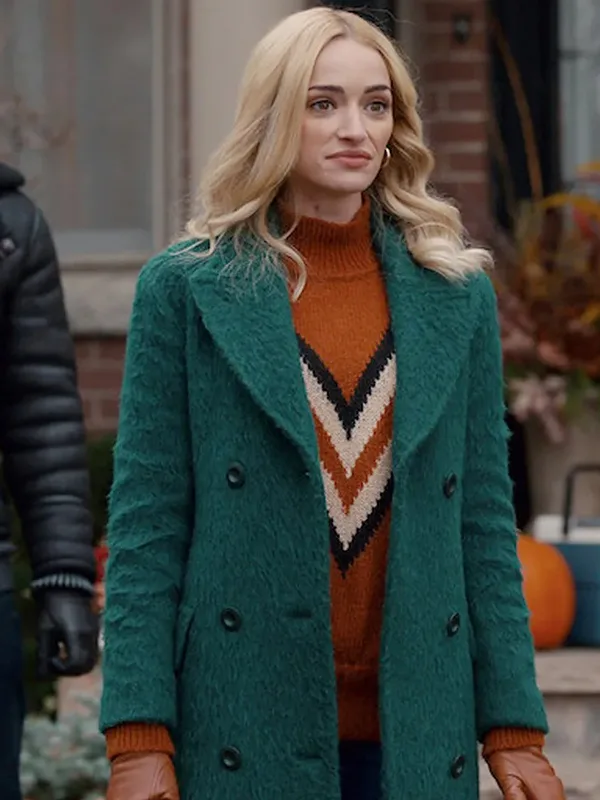 Ginny and Georgia Miller Green Wool Coat