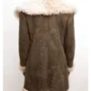 Girl Interrupted Lisa Suede Shearling Coat For Women