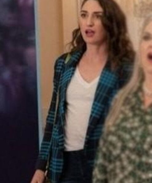 Girls5eva S03 Dawn Solano Plaid Blue Blazer