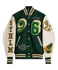 Golden Bear Green Varsity Jacket 1
