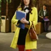 Gossip Girl Blair Waldorf Yellow Leather Coat