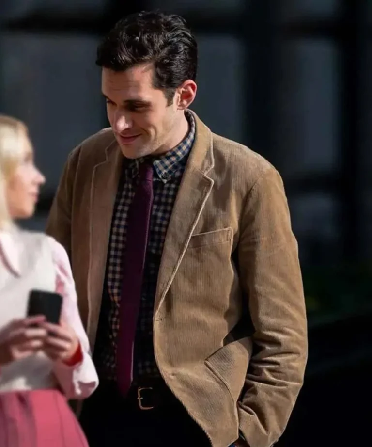 Gossip Girl Jordan Glassberg Corduroy Brown Blazer