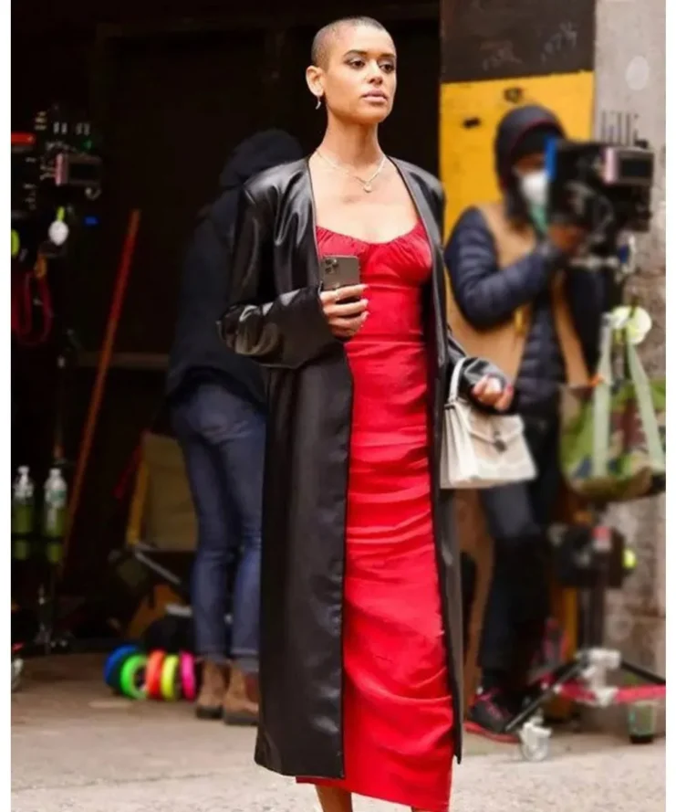 Gossip Girl Julien Calloway Black Leather Coat