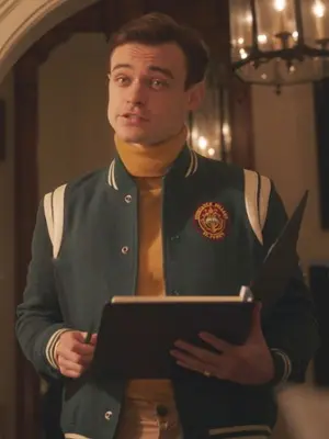 Gossip Girl S02 Max Wolfe Green Bomber Jacket