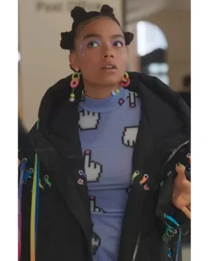 Gossip Girl S02 Whitney Peak Rainbow Lace Puffer Jacket