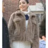 Gossip Girl ZiÃ³n Moreno Faux Fur Jacket