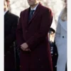 Gotham Knights Misha Collins Maroon Coat