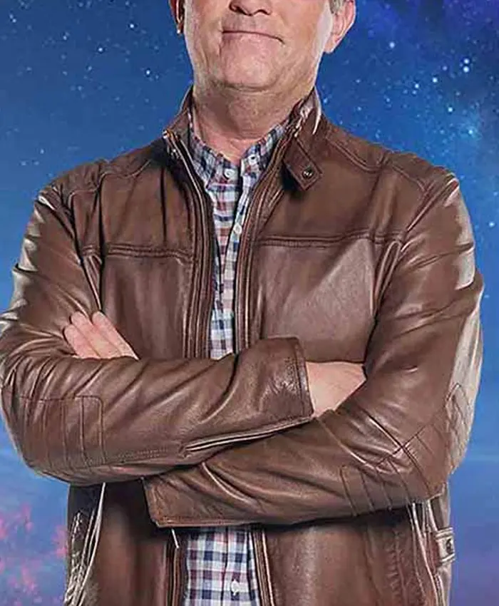 Graham O’Brien Doctor Who Brown Leather Jacket